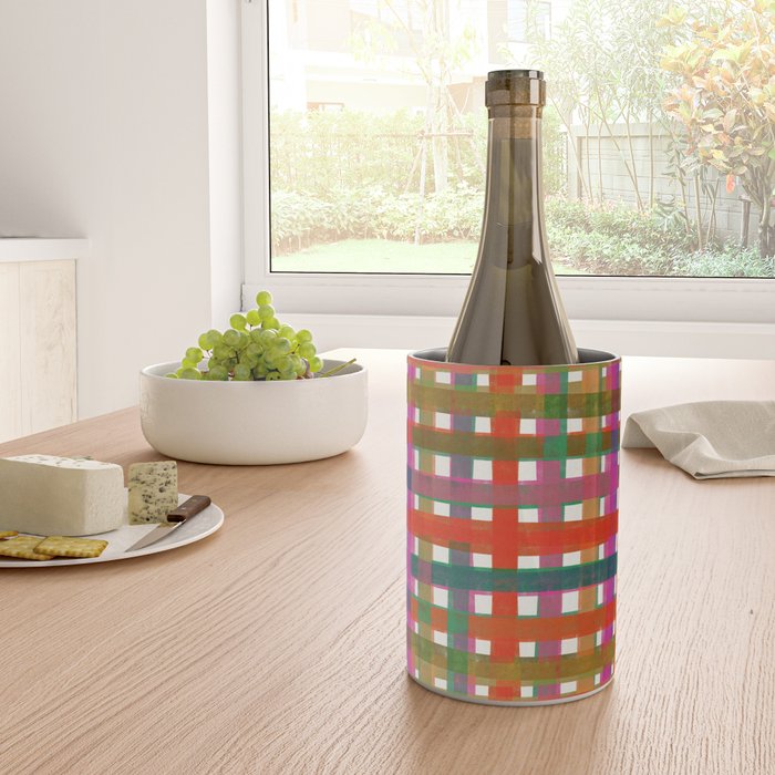 Colorful Plaid #3 Wine Chiller Gallery Image 4