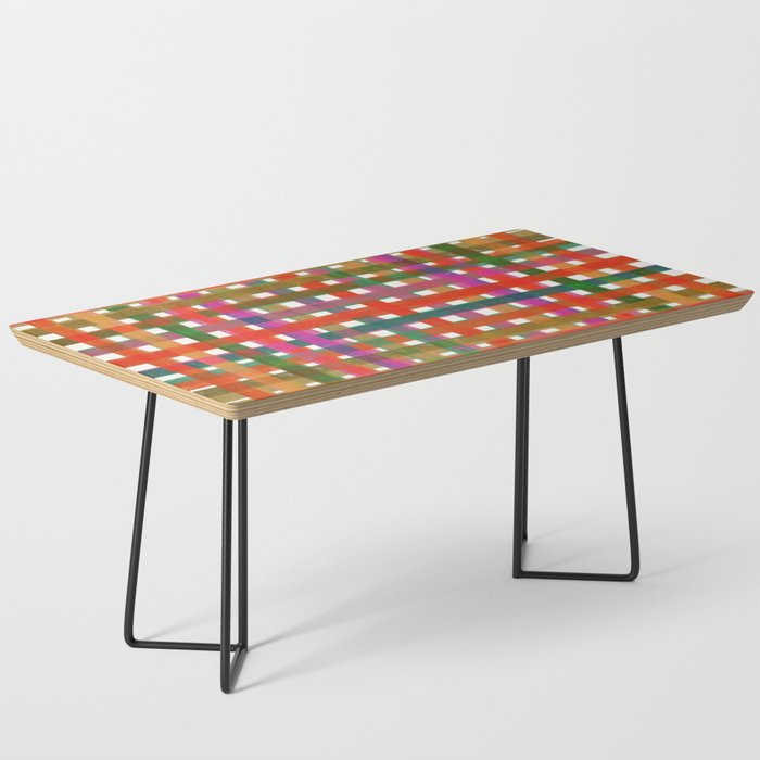Colorful Plaid #3 Coffee Table Gallery Image 1