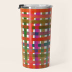 Colorful Plaid #3 Travel Mug Gallery Image 3