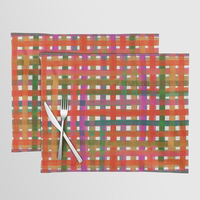 Colorful Plaid #3 Placemat Gallery Image 1