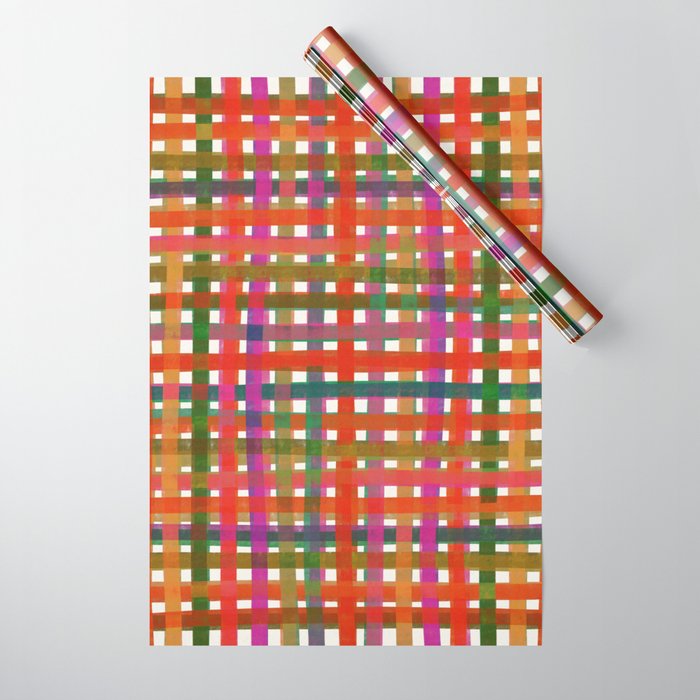 Colorful Plaid #3 Wrapping Paper Gallery Image 1
