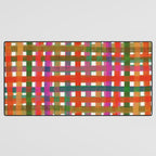 Colorful Plaid #3 Desk Mat Gallery Image 3