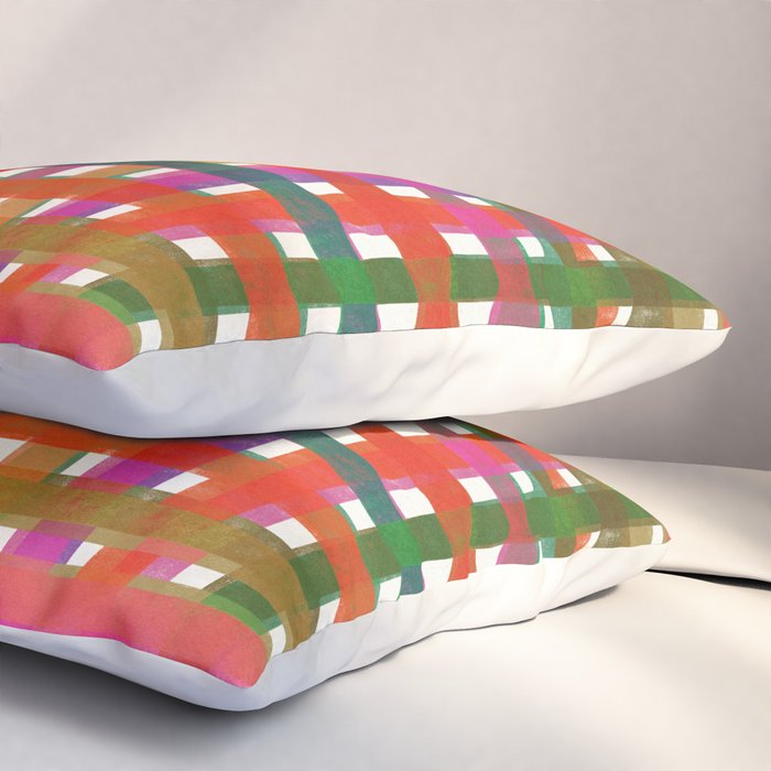 Colorful Plaid #3 Pillow Sham Gallery Image 3