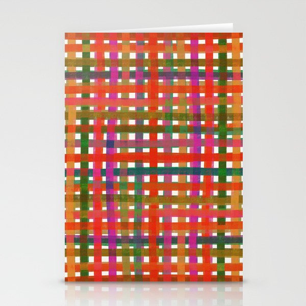 Colorful Plaid #3 Stationery Card Gallery Image 1