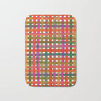 Colorful Plaid #3 Bath Mat Gallery Image 1