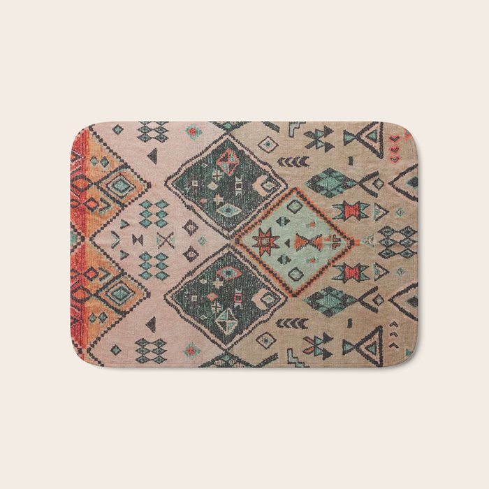 Moroccan Berber Traditional Rug Design Bath Mat Gallery Image 1