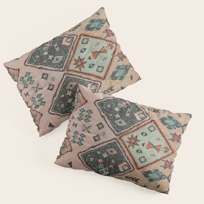 Moroccan Berber Traditional Rug Design Pillow Sham Gallery Image 1