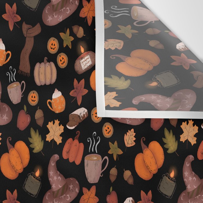 Cozy Halloween Wall Tapestry Gallery Image 3