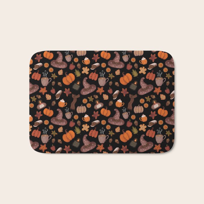 Cozy Halloween Bath Mat Gallery Image 1