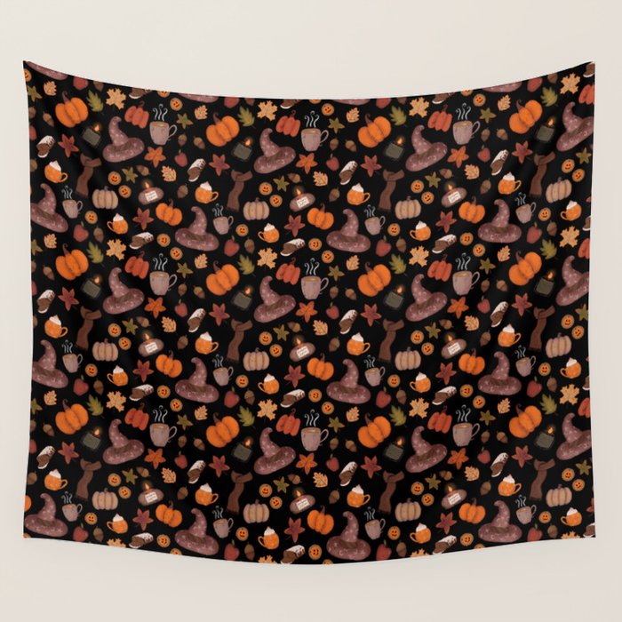 Cozy Halloween Wall Tapestry Gallery Image 4