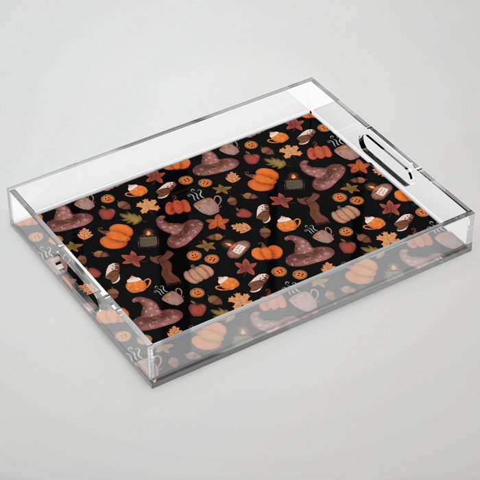 Cozy Halloween Acrylic Tray Gallery Image 1