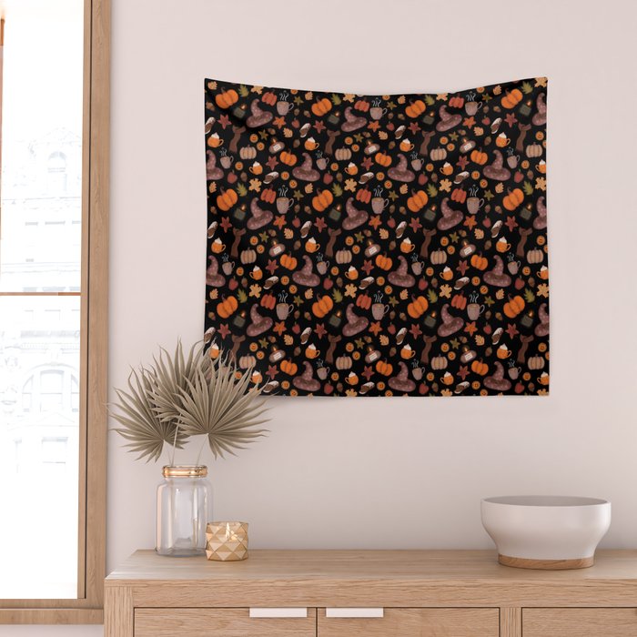 Cozy Halloween Wall Tapestry Gallery Image 2