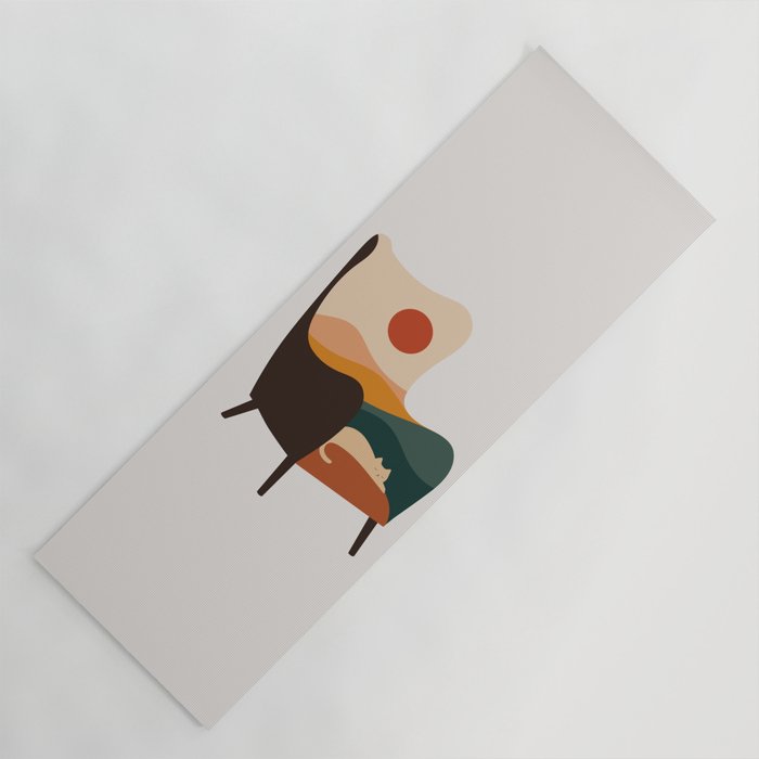Cat Landscape 75 Yoga Mat Gallery Image 1