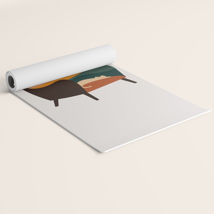 Cat Landscape 75 Yoga Mat Gallery Image 2