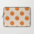 Kawaii Orange Laptop Sleeve Gallery Image 1
