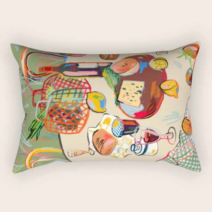WINE BREAK Rectangular Pillow Gallery Image 2