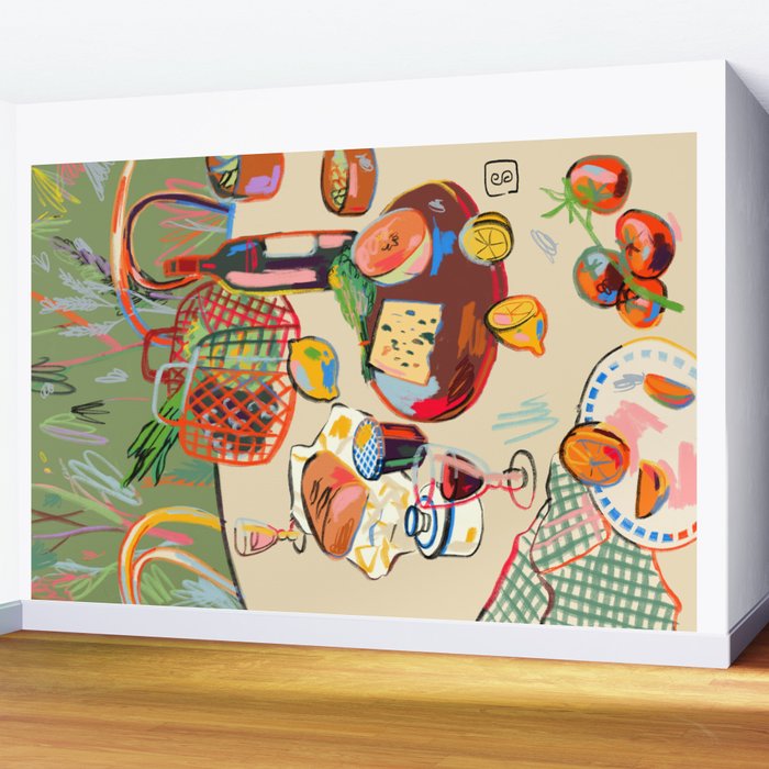 WINE BREAK Wall Mural Gallery Image 2