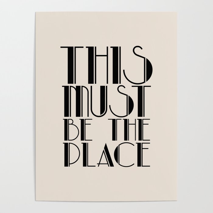 This Must Be The Place (Beige) Poster Gallery Image 4
