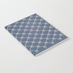 Bows & Ribbons Pattern XLIII Neutral Blue Notebook Gallery Image 2