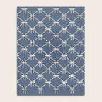 Bows & Ribbons Pattern XLIII Neutral Blue Notebook Gallery Image 4