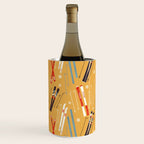 Bright Retro Ski Pattern Wine Chiller Gallery Image 3