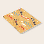 Bright Retro Ski Pattern Notebook Gallery Image 2