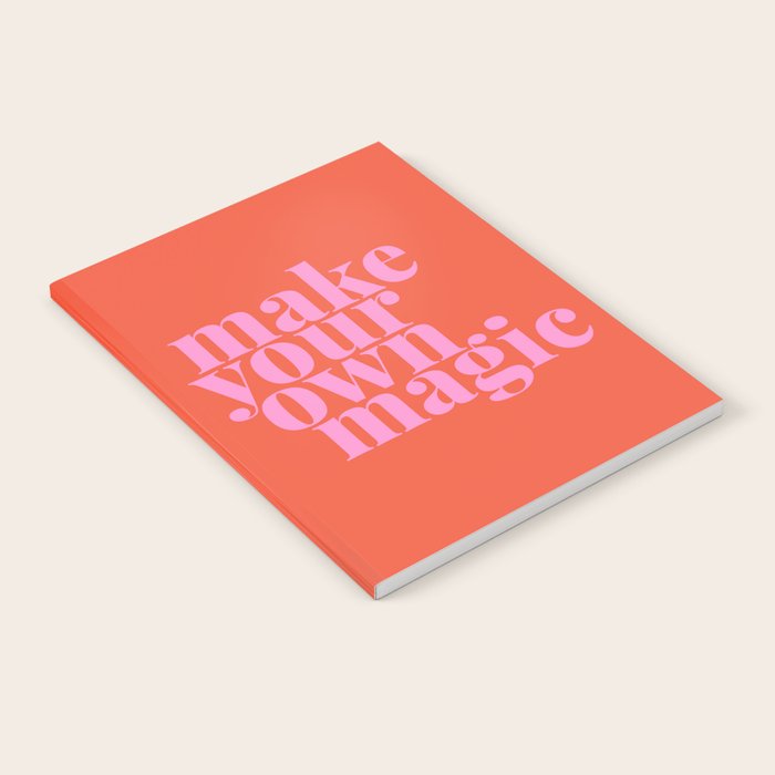 Make Your Own Magic | Pink and Orange Notebook Gallery Image 1