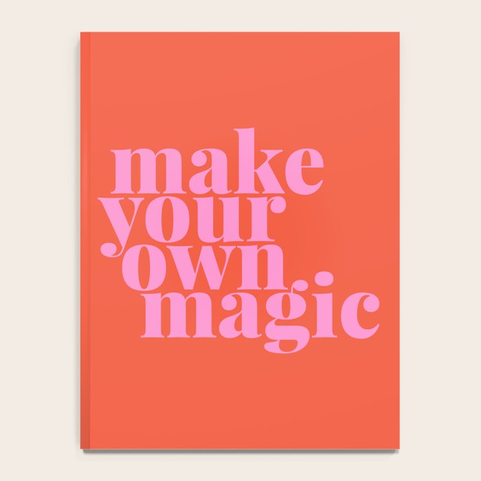 Make Your Own Magic | Pink and Orange Notebook Gallery Image 4