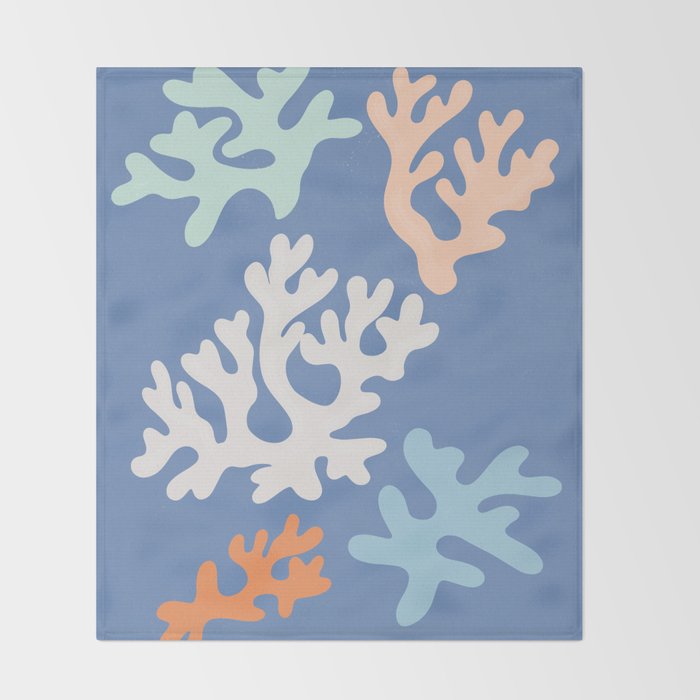 Coral Reef fragments Throw Blanket Gallery Image 2