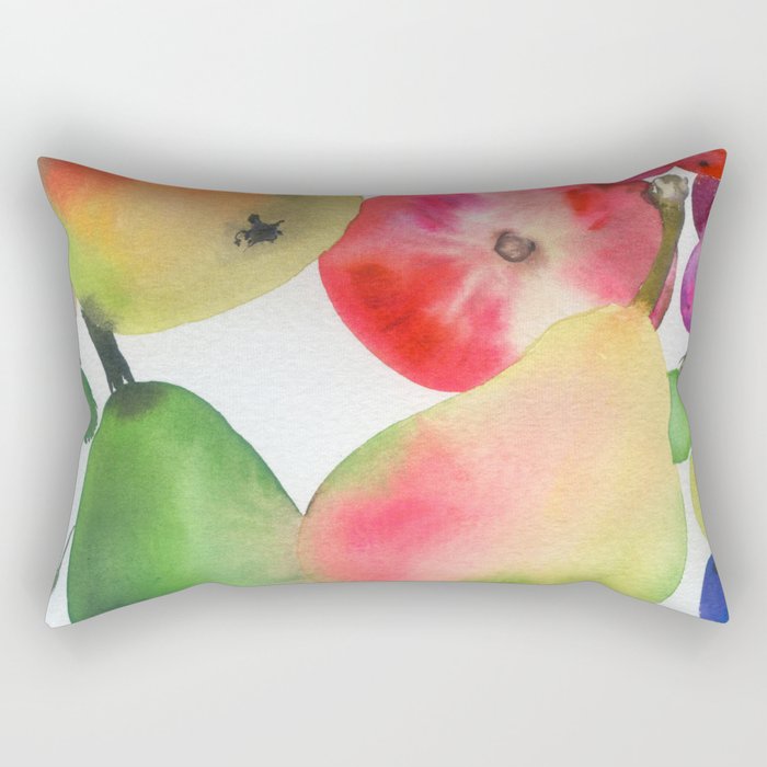 rainbow fruits Rectangular Pillow Gallery Image 2