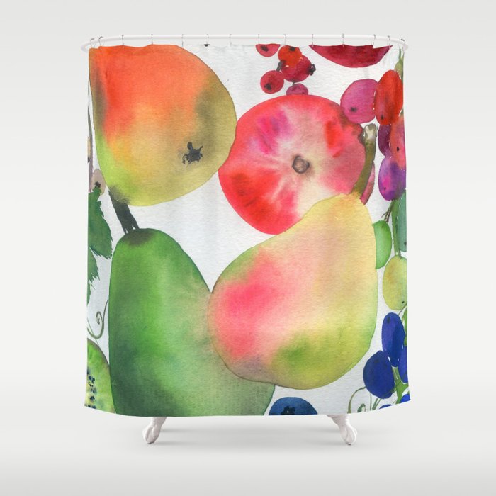 rainbow fruits Shower Curtain Gallery Image 1