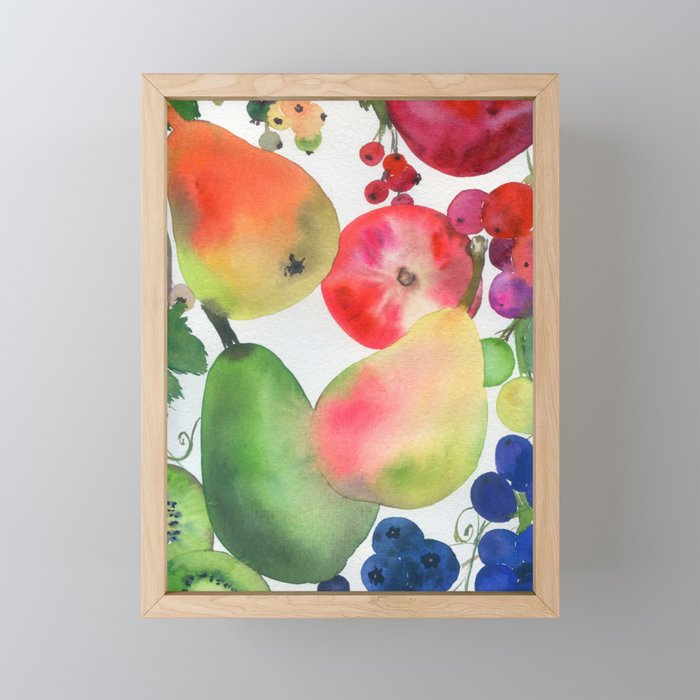 rainbow fruits Mini Art Print Gallery Image 1