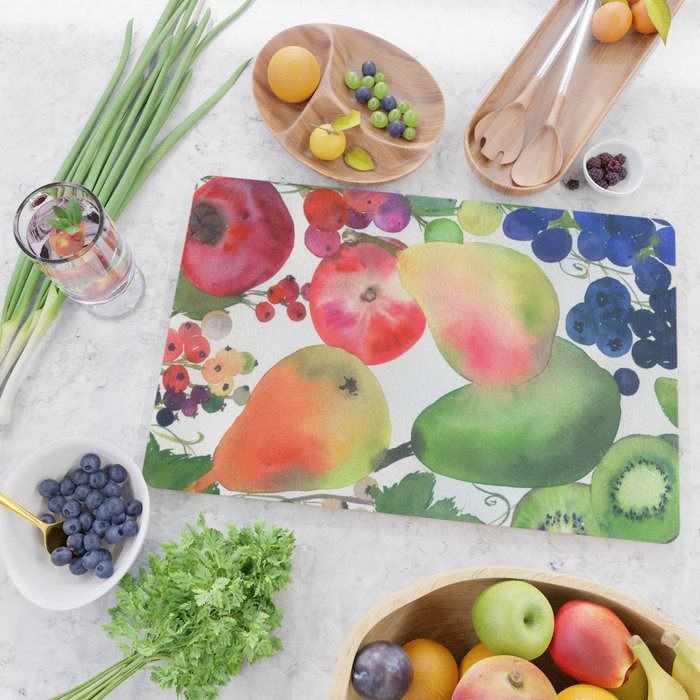 rainbow fruits Cutting Board Gallery Image 2