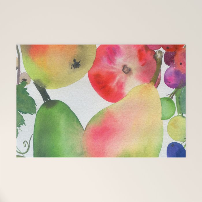 rainbow fruits Welcome Mat