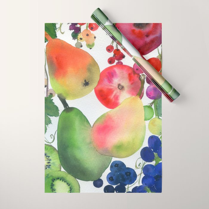 rainbow fruits Wrapping Paper Gallery Image 1