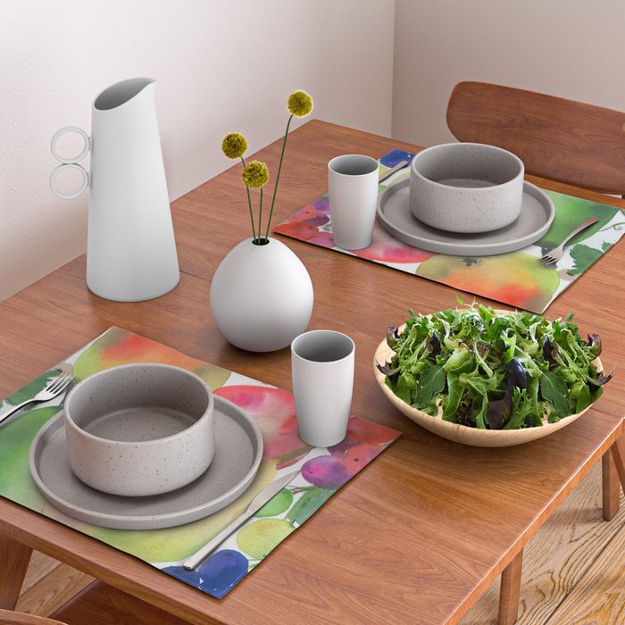 rainbow fruits Placemat Gallery Image 2