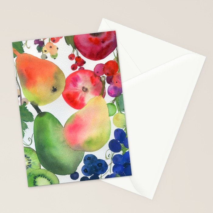 rainbow fruits Stationery Card Gallery Image 2