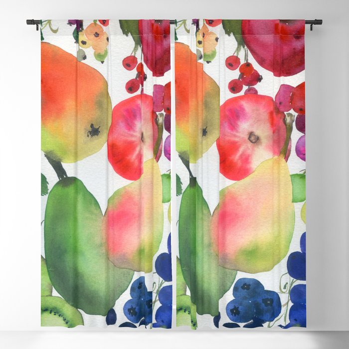 rainbow fruits Window Curtain Gallery Image 5