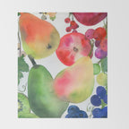 rainbow fruits Throw Blanket Gallery Image 2