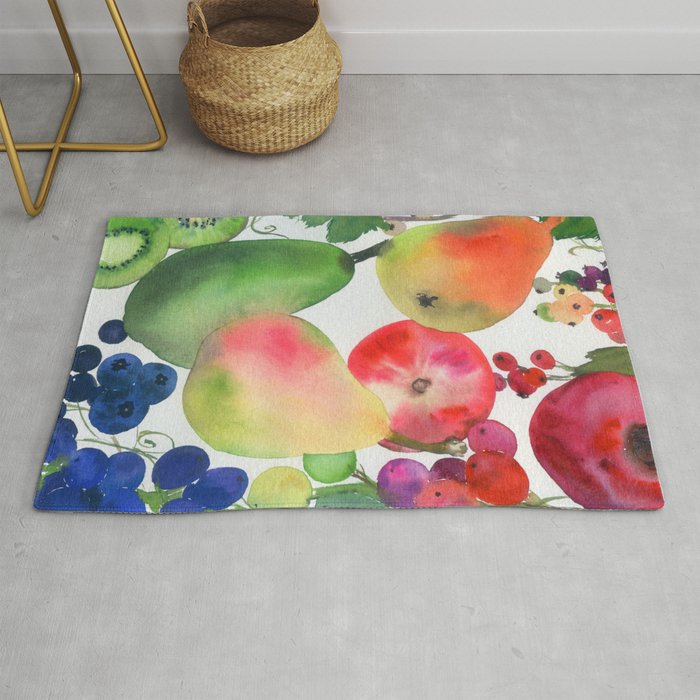 rainbow fruits Rug Gallery Image 1