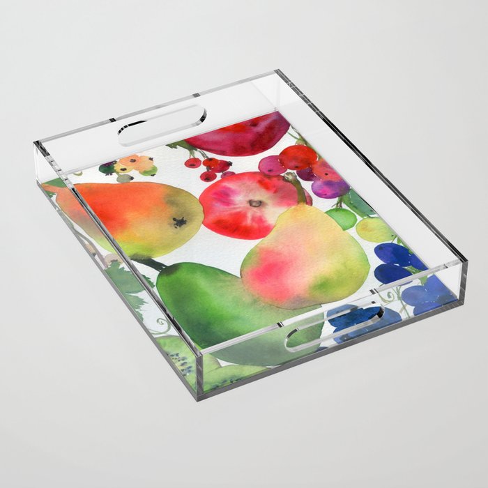 rainbow fruits Acrylic Tray Gallery Image 1