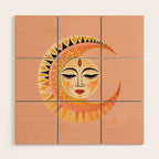 Magic Moon Celestial Spirit Wood Wall Art Gallery Image 1