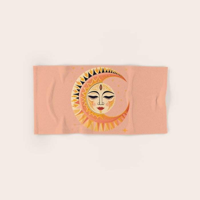 Magic Moon Celestial Spirit Bath Towel Gallery Image 1