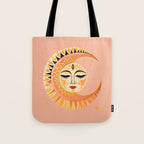 Magic Moon Celestial Spirit Tote Bag Gallery Image 1