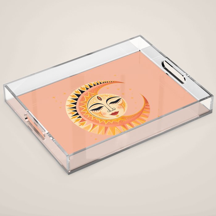 Magic Moon Celestial Spirit Acrylic Tray Gallery Image 1