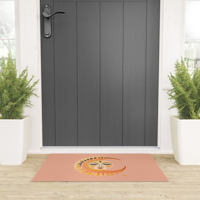Magic Moon Celestial Spirit Welcome Mat Gallery Image 3