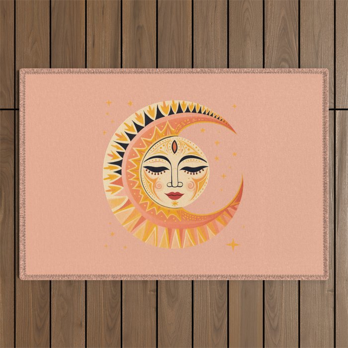 Magic Moon Celestial Spirit Outdoor Rug Gallery Image 1