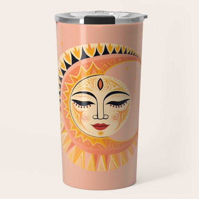 Magic Moon Celestial Spirit Travel Mug Gallery Image 1