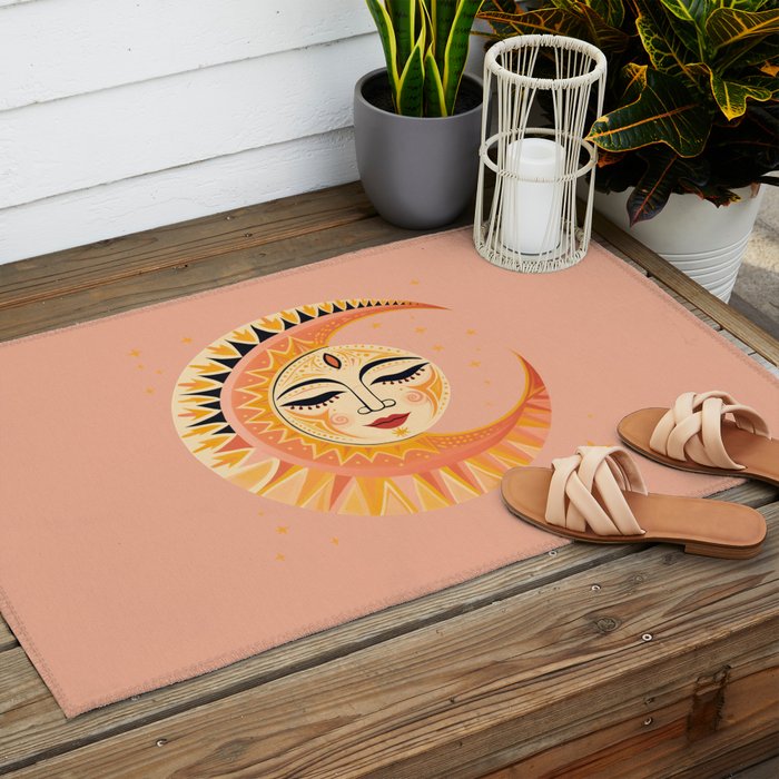 Magic Moon Celestial Spirit Outdoor Rug Gallery Image 2