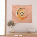Magic Moon Celestial Spirit Wall Tapestry Gallery Image 2